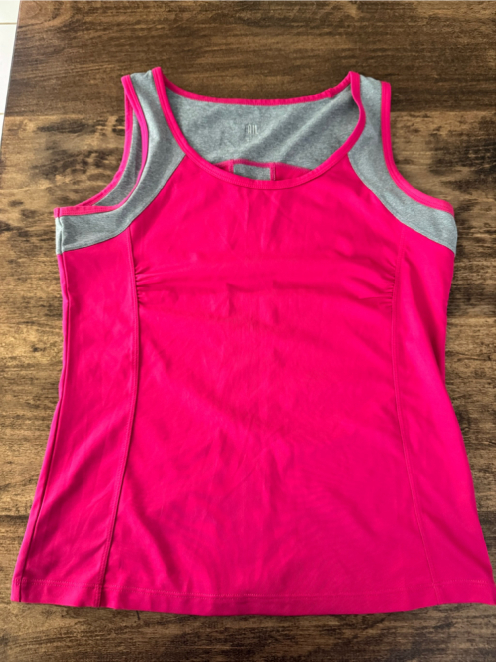 Women's Tail Athletic Tank Top Size S Pink and Grey